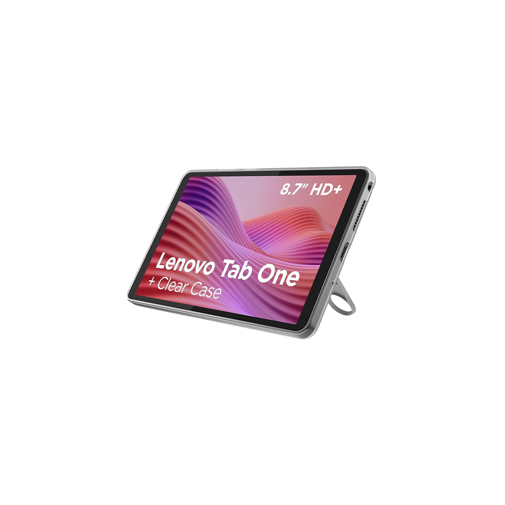 Tablet Lenovo Tab One 4GB RAM 128GB WiFi with Clear Case - Grey