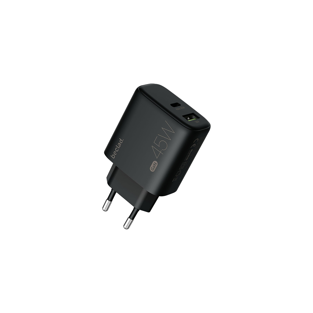Beclad 45W Adapter USB-C + A Port (prod. by Samsung) - Black