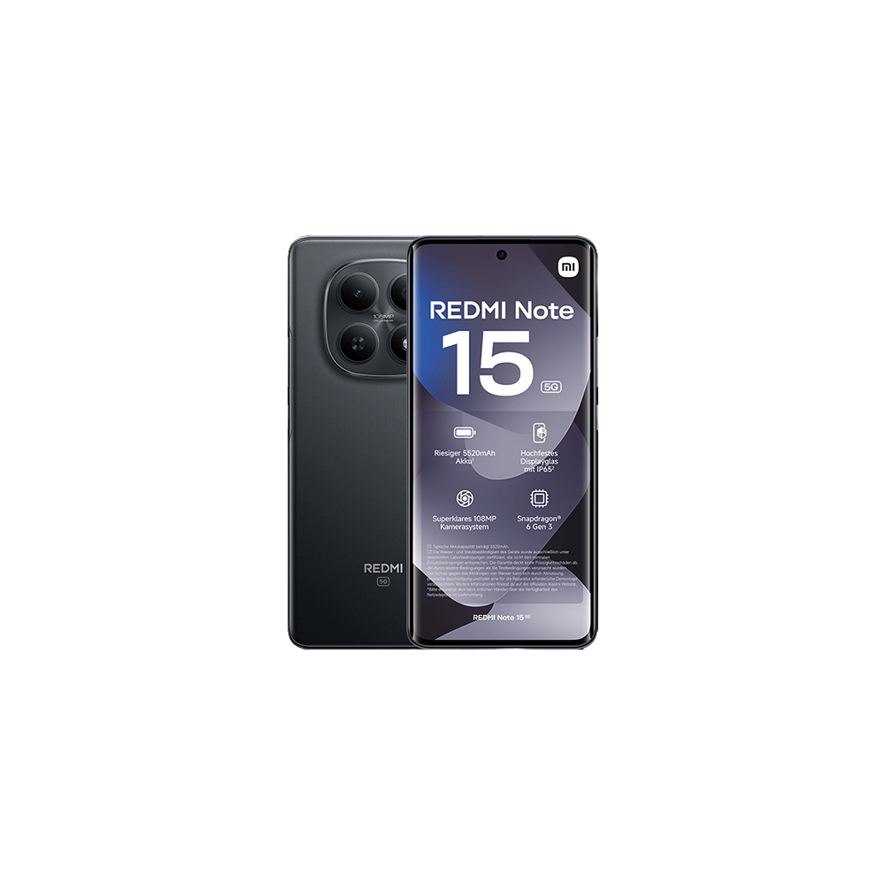 Xiaomi Redmi Note 15 5G Dual Sim 8GB RAM 256GB - Black