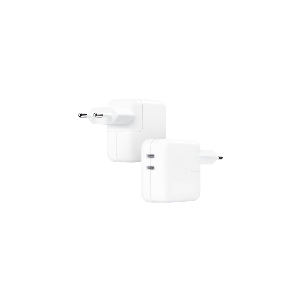 Apple 35W Dual USB-C Port Power Adapter - White